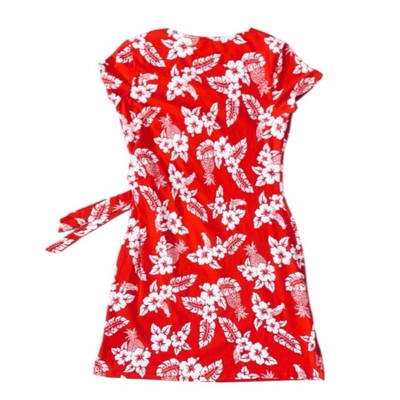 Land’s End Orange & White Size XL-/P Summer Dress - Picture 4 of 4